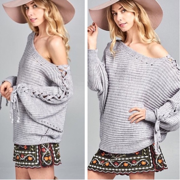 Trindy Clozet Boutique Sweaters - Last one! Host Pic  Off the Shoulder Sweater